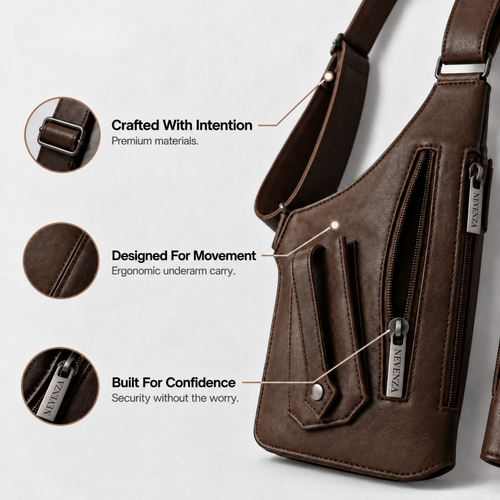 Nevenza™ Premium Leather Shoulder Bag