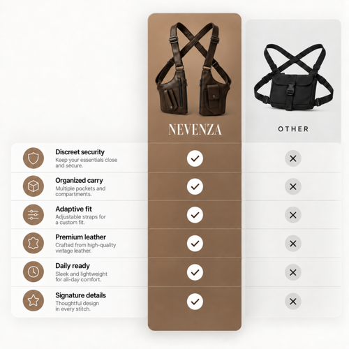 Nevenza™ Premium Leather Shoulder Bag
